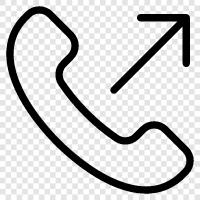 Telephone, Phone, Telephone Service, Outgoing Calls icon svg