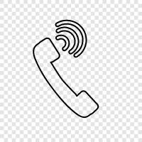 telephoning, telephone, ringing, communication icon svg