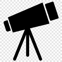 telescope tube, telescope mount, telescope eyepieces, telescope accessories icon svg