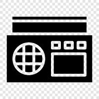 television, satellite, short wave, frequency icon svg