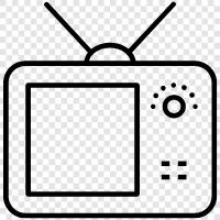 television shows, sitcoms, dramas, reality TV icon svg