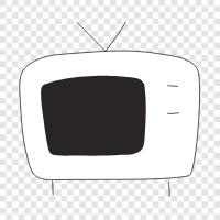 Television Streamline Fun Stickers icon