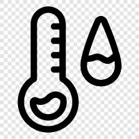 temperature drop, cold water temperature drop, hot water temperature drop, water temperature icon svg