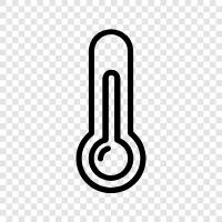 temperature, fever, thermometer, heat icon svg