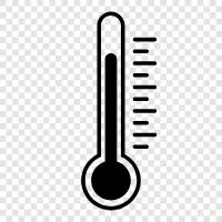 temperature, mercury, glass, electronic icon svg