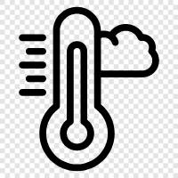 temperature, weather, climate, forecast icon svg