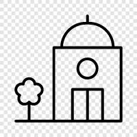temple architecture, temple design, temple restoration, temple renovation icon svg