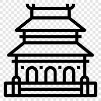 temple architecture, temple art, temple ceremony, temple history icon svg