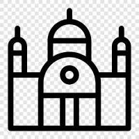 temple, church, mosque, rabbi icon svg