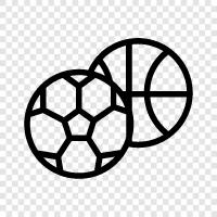 tennis balls, basketballs, soccer balls, baseballs icon svg