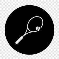 tennis court, tennis shoes, tennis ball, tennis racket icon svg