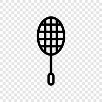 tenis, raketbol, bradminton, squash ikon svg