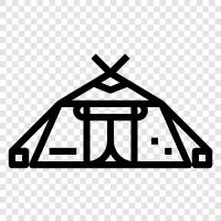 Tent Camping, Tent Hiking, Tent Sleeping, Tent Camping Gear icon svg