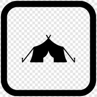 Tepee, Tent, Yurt, Tipi icon svg