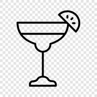 tequila, cocktail, lime, agave nectar icon svg