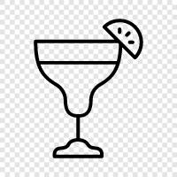 Tequila, Lime, Salt, Sliced Lime icon svg