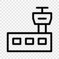 Terminal, Checkin, Boarding, Ankunft symbol