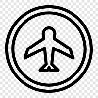 Terminal, Reise, Flug, Abflug symbol