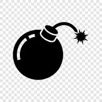 terrorist, explosive, weapon, device icon svg