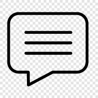 text, online, discussion, forum icon svg