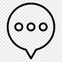 Text, Chat, Konversation, Online symbol