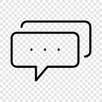 text, writing, communication, thoughts icon svg