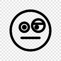 text emoticon, bored emoticon, bored face, bored eyes icon svg