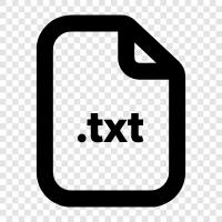 Textdatei, Textdokument, Textdateiinhalt, Dateiinhalt symbol