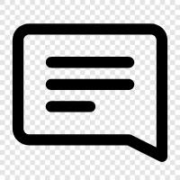 Text, Social Media, Online, Diskussion symbol