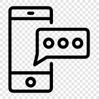 text message, chat, messaging, chat app icon svg