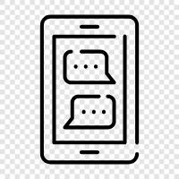 Text Message, Texting, Cell Phone, Phone icon svg