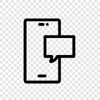 text message, text message service, text messaging, mobile messaging icon svg