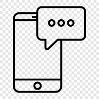 SMS, Chat, Nachrichten, Social Media symbol