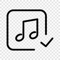 Done Music icon svg