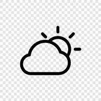 the day, cloudy, weather, forecast icon svg