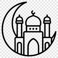 Самый священный месяц в исламском календаре  месяц, в который верующие постятся, Рамадан Значок svg