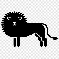 the, Lion icon svg