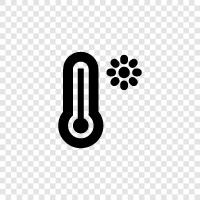 Thermometer reading, fever, body temperature, health icon svg