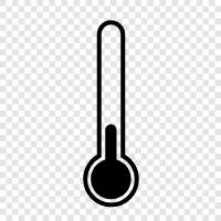 thermostat, fever, fever chart, thermometer probe icon svg