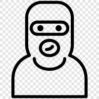 thief, burglar, criminal, assailant icon svg