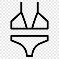 thong, swimsuit, bikini bottom, Bikini icon svg