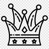 Taht, Monarşi, Kraliyet, Taç Prensi ikon svg