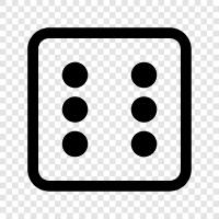 throw, game, gambling, dice icon svg