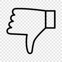 thumbs down icon svg