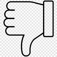 thumbs down icon svg