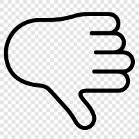 thumbs down sign, thumbs down vote, thumbs down motion, thumbs down icon svg