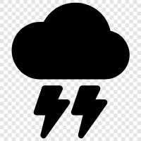 thunder, storm, weather, electricity icon svg