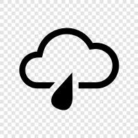 thunder, clouds, precipitation, thunderstorm icon svg