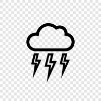 thunder, storm, electricity, weather icon svg