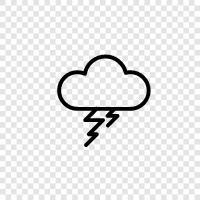 thunder, storm, weather, tornado icon svg